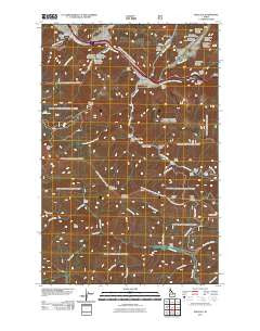 Wallace Idaho Historical topographic map, 1:24000 scale, 7.5 X 7.5 Minute, Year 2011