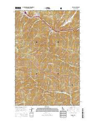 Wallace Idaho Current topographic map, 1:24000 scale, 7.5 X 7.5 Minute, Year 2013