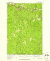 Wallace Idaho Historical topographic map, 1:62500 scale, 15 X 15 Minute, Year 1957