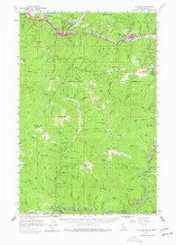 Wallace Idaho Historical topographic map, 1:62500 scale, 15 X 15 Minute, Year 1957