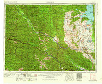 Wallace Idaho Historical topographic map, 1:250000 scale, 1 X 2 Degree, Year 1960