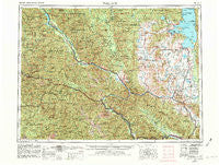 Wallace Idaho Historical topographic map, 1:250000 scale, 1 X 2 Degree, Year 1956