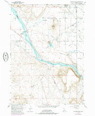 Walters Butte Idaho Historical topographic map, 1:24000 scale, 7.5 X 7.5 Minute, Year 1957