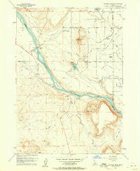 Walters Butte Idaho Historical topographic map, 1:24000 scale, 7.5 X 7.5 Minute, Year 1957