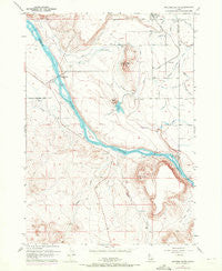 Walters Butte Idaho Historical topographic map, 1:24000 scale, 7.5 X 7.5 Minute, Year 1957