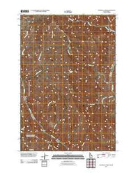 Wapshilla Creek Idaho Historical topographic map, 1:24000 scale, 7.5 X 7.5 Minute, Year 2011
