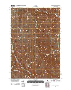 Wapshilla Creek Idaho Historical topographic map, 1:24000 scale, 7.5 X 7.5 Minute, Year 2011