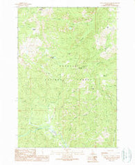 War Eagle Mountain Idaho Historical topographic map, 1:24000 scale, 7.5 X 7.5 Minute, Year 1989