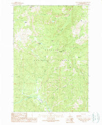 War Eagle Mountain Idaho Historical topographic map, 1:24000 scale, 7.5 X 7.5 Minute, Year 1989