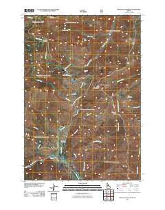 War Eagle Mountain Idaho Historical topographic map, 1:24000 scale, 7.5 X 7.5 Minute, Year 2011