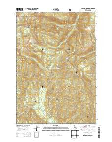 War Eagle Mountain Idaho Current topographic map, 1:24000 scale, 7.5 X 7.5 Minute, Year 2013