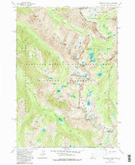 Warbonnet Peak Idaho Historical topographic map, 1:24000 scale, 7.5 X 7.5 Minute, Year 1972