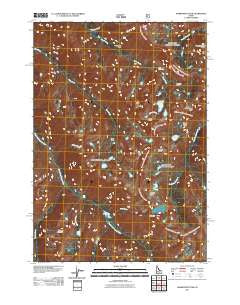 Warbonnet Peak Idaho Historical topographic map, 1:24000 scale, 7.5 X 7.5 Minute, Year 2011