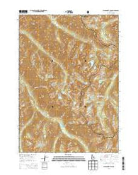 Warbonnet Peak Idaho Current topographic map, 1:24000 scale, 7.5 X 7.5 Minute, Year 2013