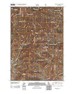 Wards Butte Idaho Historical topographic map, 1:24000 scale, 7.5 X 7.5 Minute, Year 2011