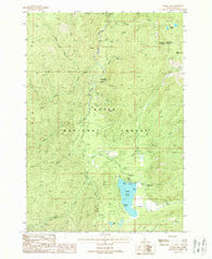 Warm Lake Idaho Historical topographic map, 1:24000 scale, 7.5 X 7.5 Minute, Year 1988