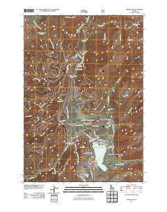 Warm Lake Idaho Historical topographic map, 1:24000 scale, 7.5 X 7.5 Minute, Year 2011