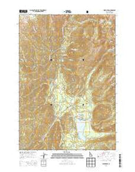 Warm Lake Idaho Current topographic map, 1:24000 scale, 7.5 X 7.5 Minute, Year 2013
