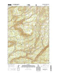 Warm River Butte Idaho Current topographic map, 1:24000 scale, 7.5 X 7.5 Minute, Year 2013