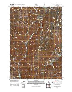 Warm Springs Point Idaho Historical topographic map, 1:24000 scale, 7.5 X 7.5 Minute, Year 2011