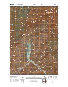 Warren Idaho Historical topographic map, 1:24000 scale, 7.5 X 7.5 Minute, Year 2011