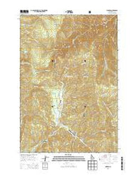 Warren Idaho Current topographic map, 1:24000 scale, 7.5 X 7.5 Minute, Year 2013