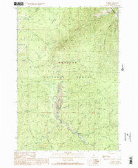 Warren Idaho Historical topographic map, 1:24000 scale, 7.5 X 7.5 Minute, Year 1989