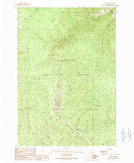 Warren Idaho Historical topographic map, 1:24000 scale, 7.5 X 7.5 Minute, Year 1989