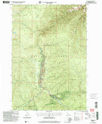 Warren Idaho Historical topographic map, 1:24000 scale, 7.5 X 7.5 Minute, Year 2004