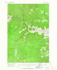 Warren Idaho Historical topographic map, 1:62500 scale, 15 X 15 Minute, Year 1956