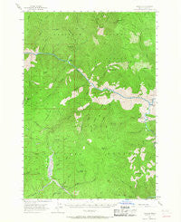 Warren Idaho Historical topographic map, 1:62500 scale, 15 X 15 Minute, Year 1956