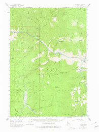 Warren Idaho Historical topographic map, 1:62500 scale, 15 X 15 Minute, Year 1956