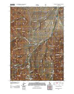 Warren Mountain Idaho Historical topographic map, 1:24000 scale, 7.5 X 7.5 Minute, Year 2011