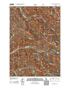 Washington Peak Idaho Historical topographic map, 1:24000 scale, 7.5 X 7.5 Minute, Year 2011