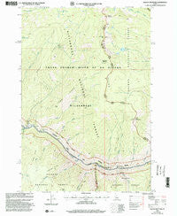 Waugh Mountain Idaho Historical topographic map, 1:24000 scale, 7.5 X 7.5 Minute, Year 1999