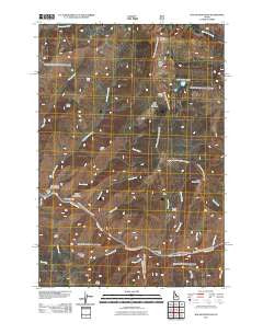 Waugh Mountain Idaho Historical topographic map, 1:24000 scale, 7.5 X 7.5 Minute, Year 2011