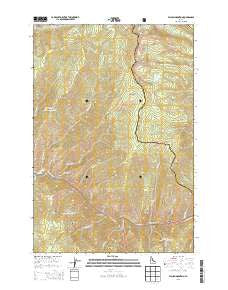 Waugh Mountain Idaho Current topographic map, 1:24000 scale, 7.5 X 7.5 Minute, Year 2013