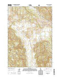 Wayan East Idaho Current topographic map, 1:24000 scale, 7.5 X 7.5 Minute, Year 2013