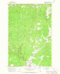 Weippe North Idaho Historical topographic map, 1:24000 scale, 7.5 X 7.5 Minute, Year 1966