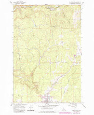 Weippe North Idaho Historical topographic map, 1:24000 scale, 7.5 X 7.5 Minute, Year 1966