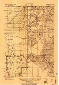 Weippe Idaho Historical topographic map, 1:125000 scale, 30 X 30 Minute, Year 1924