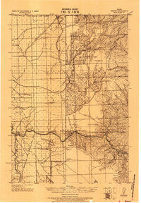 Weippe Idaho Historical topographic map, 1:125000 scale, 30 X 30 Minute, Year 1924
