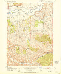 Weiser Cove Idaho Historical topographic map, 1:24000 scale, 7.5 X 7.5 Minute, Year 1952