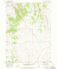 Weston Canyon Idaho Historical topographic map, 1:24000 scale, 7.5 X 7.5 Minute, Year 1968