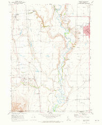 Weston Idaho Historical topographic map, 1:24000 scale, 7.5 X 7.5 Minute, Year 1969