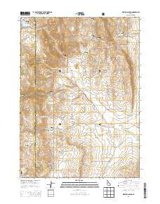 Weston Canyon Idaho Current topographic map, 1:24000 scale, 7.5 X 7.5 Minute, Year 2013