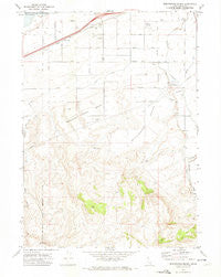 Wheatgrass Bench Idaho Historical topographic map, 1:24000 scale, 7.5 X 7.5 Minute, Year 1971