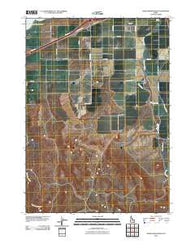 Wheatgrass Bench Idaho Historical topographic map, 1:24000 scale, 7.5 X 7.5 Minute, Year 2010