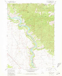 Wheaton Mountain Idaho Historical topographic map, 1:24000 scale, 7.5 X 7.5 Minute, Year 1966