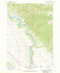 Wheaton Mountain Idaho Historical topographic map, 1:24000 scale, 7.5 X 7.5 Minute, Year 1966